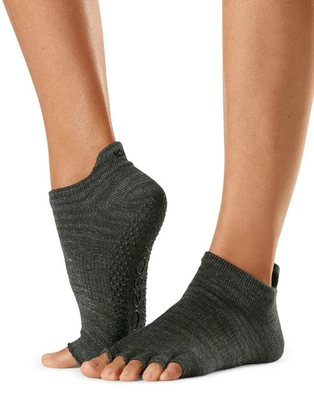NWT Toesox Womens’s Low Rise Half-Toe Grip Socks Jade Sparkle Size Medium M NEW
